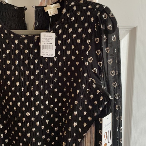 Shoshanna Black Walker Mini Dress Size 10 - Picture 8 of 8